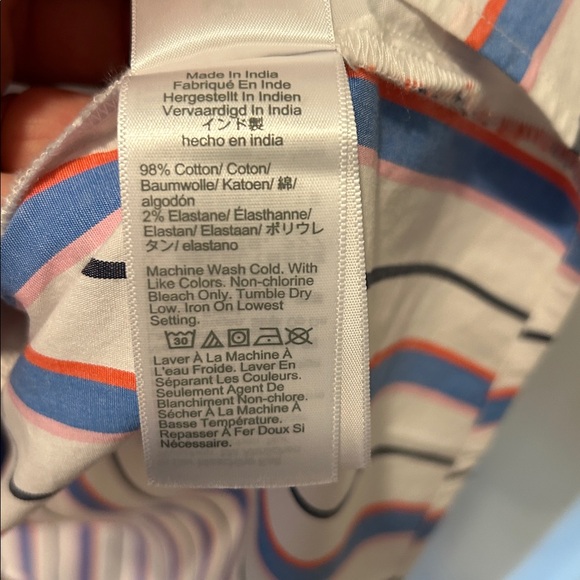 J. Crew Belted Striped Shirt Dress - Picture 9 of 9